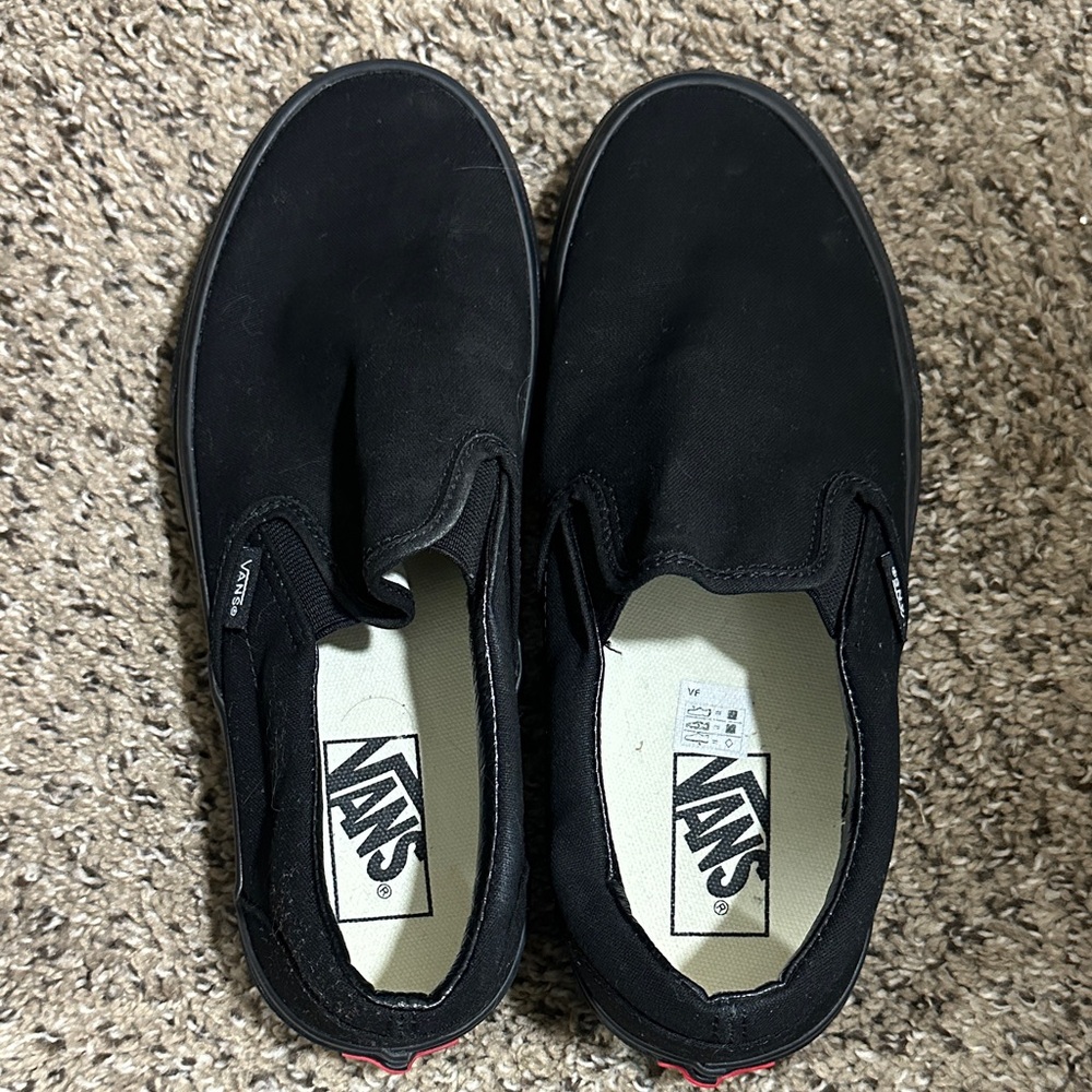 Vans Classic Black Canvas Slip-Ons